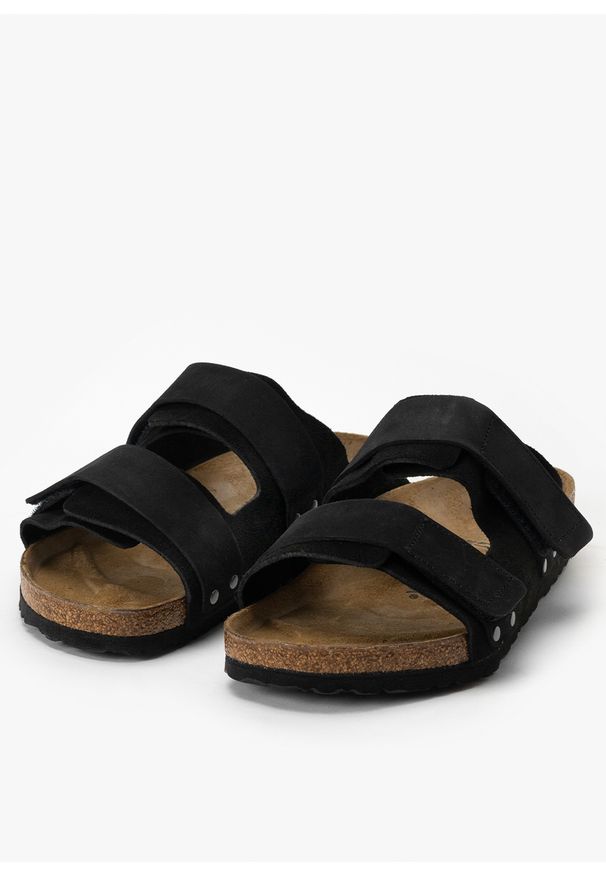 Birkenstock - KLAPKI UNISEX BIRKENSTOCK UJI. Okazja: do pracy, na spacer, na co dzień. Kolor: czarny. Styl: casual