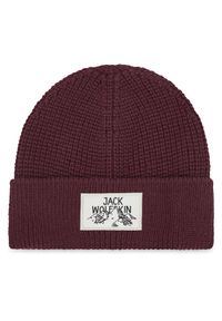 Czapka Jack Wolfskin. Kolor: fioletowy