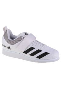 Adidas - Buty adidas Powerlift 5 Weightlifting GY8919 białe. Zapięcie: rzepy. Kolor: biały. Materiał: guma, syntetyk, tkanina