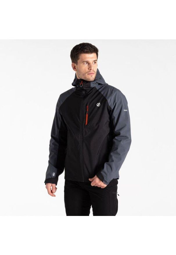 DARE 2B - Kurtka przeciwdeszczowa męska Mountain Series. Kolor: czarny. Materiał: materiał. Sport: turystyka piesza, wspinaczka