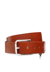 Calvin Klein Jeans Pasek Męski Round Classic Belt K50K510157 Brązowy. Kolor: brązowy. Materiał: skóra