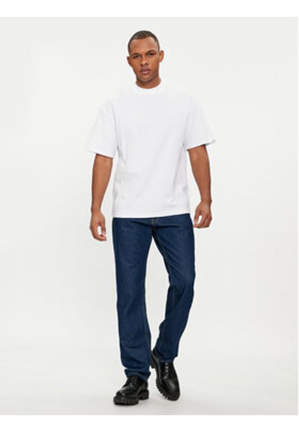 Jack & Jones - Jack&Jones T-Shirt Collective 12251865 Biały Wide Fit. Kolor: biały. Materiał: bawełna