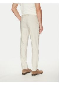 Calvin Klein Spodnie materiałowe K10K114400 Beżowy Slim Fit. Kolor: beżowy. Materiał: len, lyocell #4