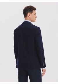 Pako Lorente - PAKO LORENTE - Granatowa marynarka męska z wełny. Kolor: niebieski. Materiał: wełna. Sezon: jesień #10