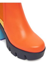 United Nude Botki Grip Chelsea Mid IV 1095992116 Pomarańczowy. Kolor: pomarańczowy. Materiał: skóra