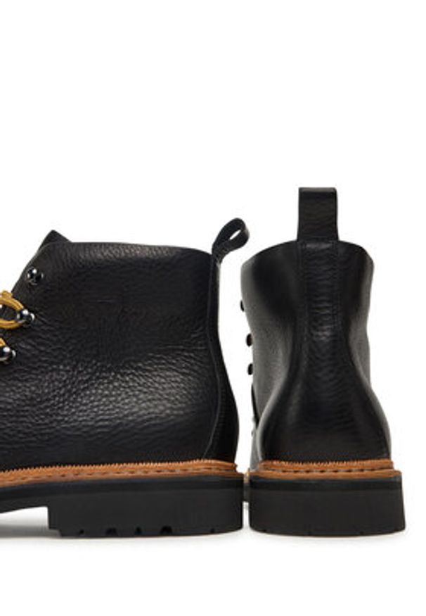 Fracap Trapery Magnifico M120 Czarny. Kolor: czarny. Materiał: skóra