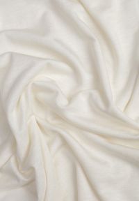 Born2be - Jasnobeżowa Wiskozowa Bluzka z Długim Rękawem z Dodatkiem Kaszmiru Uninda. Okazja: na co dzień. Kolor: beżowy. Materiał: wiskoza, kaszmir. Długość rękawa: długi rękaw. Długość: długie. Styl: casual, elegancki #2