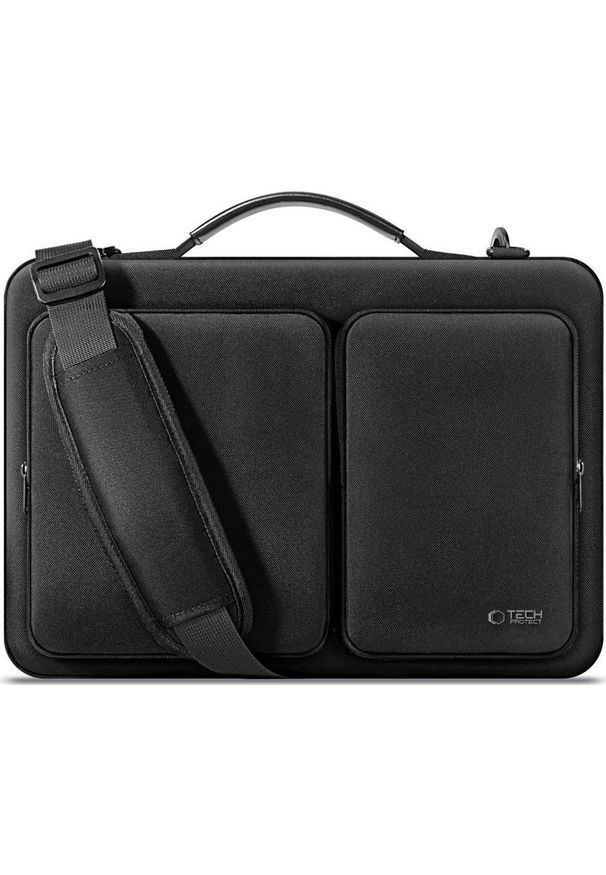 TECH-PROTECT - Tech-Protect Defender Bag 13-14'' czarny. Kolor: czarny. Materiał: materiał. Styl: casual, elegancki