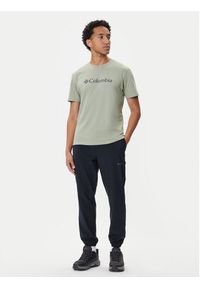 columbia - Columbia T-Shirt Csc Basic Logo™ 1680053 Zielony Regular Fit. Kolor: zielony. Materiał: bawełna
