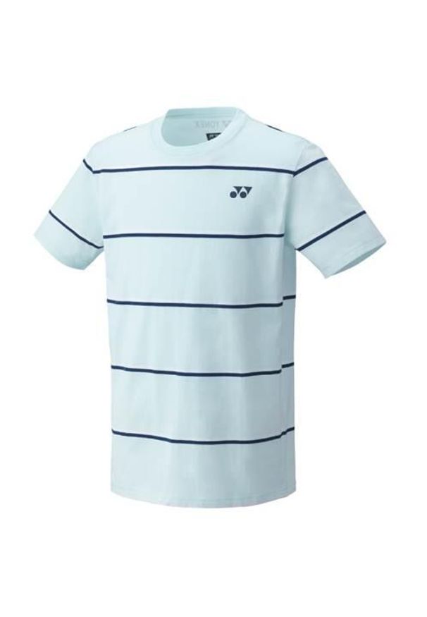 YONEX - Koszulka sportowa męska Yonex CT166784397. Kolor: niebieski. Materiał: bawełna. Długość rękawa: krótki rękaw. Długość: krótkie