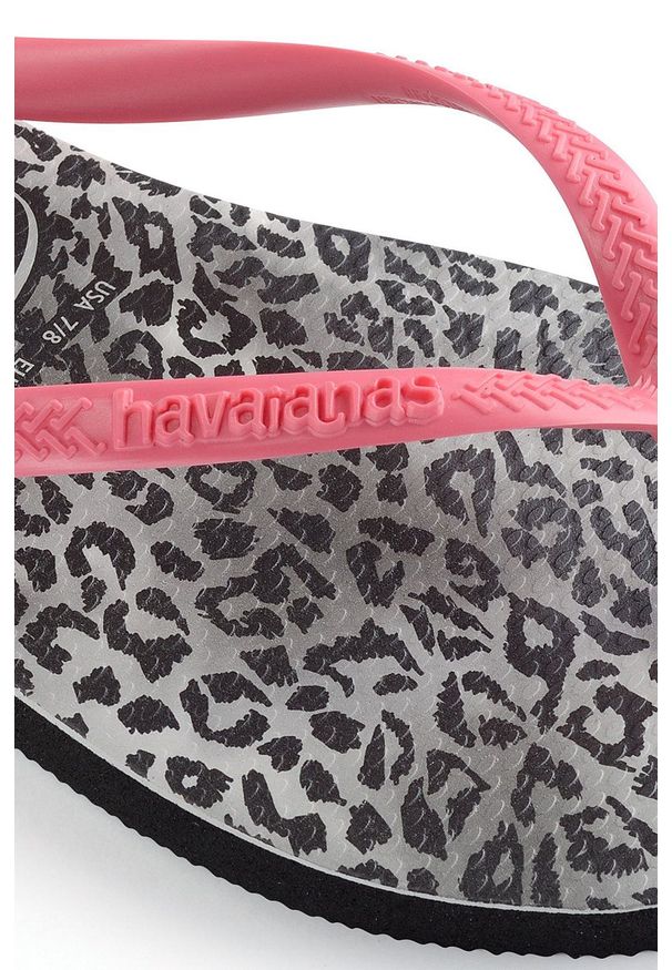 Havaianas - Japonki. Kolor: czarny. Obcas: na obcasie. Wysokość obcasa: niski