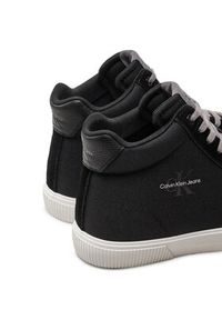 Calvin Klein Jeans Trampki Skater Vulc Mid Mtr YM0YM00999 Czarny. Kolor: czarny. Materiał: materiał #4