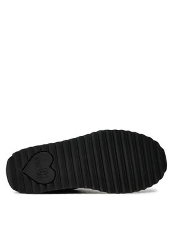 Love Moschino - LOVE MOSCHINO Botki JA24266I0LIE0000 Czarny. Kolor: czarny. Materiał: materiał