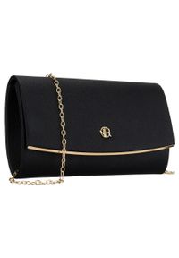 ROVICKY - Czarna kopertówka damska wykonana ze skóry ekologicznej, zapinana klipsem magnetycznym Rovicky R-XS028-1. Kolor: czarny. Materiał: skórzane. Styl: elegancki #1