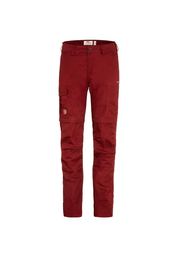 Fjällräven - Spodnie trekkingowe damskie Fjallraven Karla Pro Zip-off Trousers. Kolor: czerwony