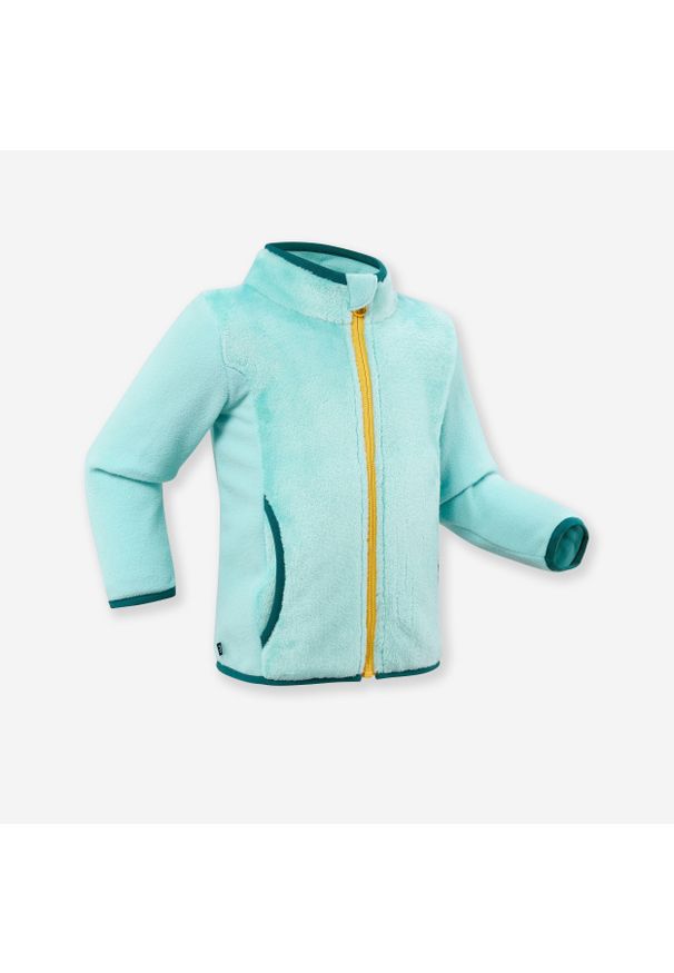 LUGIK - Bluza narciarska / na sanki dla dzieci Wedze Midwarm. Kolor: niebieski. Materiał: poliester, materiał. Sezon: zima. Sport: narciarstwo