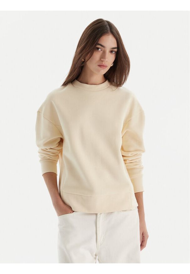 Patrizia Pepe Bluza 2M4494/J079-W405 Écru Regular Fit. Materiał: bawełna
