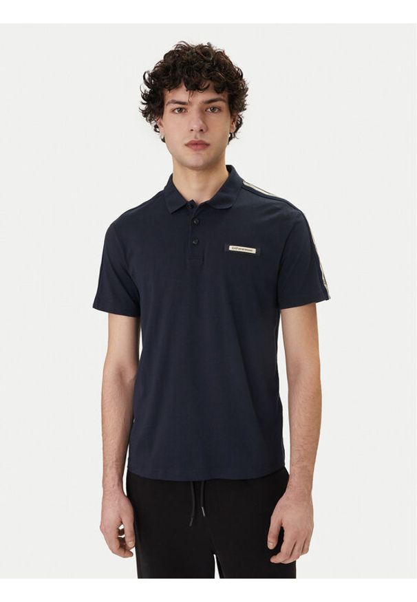 EA7 Emporio Armani Polo 7M001477 AF10375 UB102 Granatowy Regular Fit. Typ kołnierza: polo. Kolor: niebieski. Materiał: bawełna
