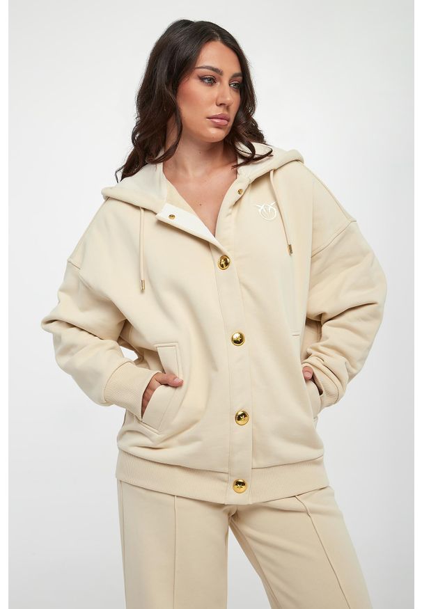 Pinko - Bluza damska z kapturem Macina PINKO. Typ kołnierza: kaptur