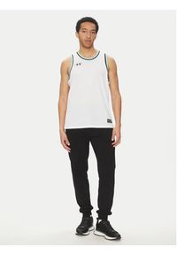 Under Armour Tank top Zone Pro 6000370 Biały Loose Fit. Kolor: biały. Materiał: syntetyk #5