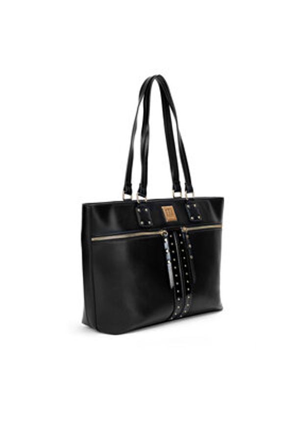Monnari Torebka TORIMP0-24Z-BAG5950-K020D000-R00 Czarny. Kolor: czarny. Materiał: skórzane