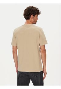 TOMMY HILFIGER - Tommy Hilfiger T-Shirt Ess Seasonal MW0MW39995 Beżowy Regular Fit. Kolor: beżowy. Materiał: bawełna #5