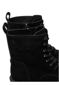 Calvin Klein Jeans Trapery Flatform Zip Laceup Mg S YW0YW01554 Czarny. Kolor: czarny. Materiał: skóra, zamsz #5