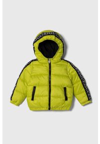 Guess kurtka dziecięca kolor zielony. Okazja: na co dzień. Kolor: zielony. Styl: casual