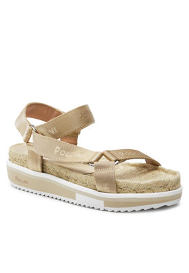 Pollini Espadryle SA16655G0ITV0105 Beżowy. Kolor: beżowy. Materiał: materiał