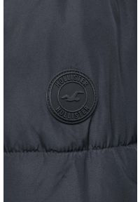 Hollister Co. kurtka damska kolor czarny zimowa. Typ kołnierza: kaptur. Kolor: czarny. Materiał: poliester, futro. Sezon: zima #3