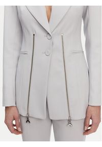 Patrizia Pepe Marynarka 8S0522/A6F5-S702 Szary Regular Fit. Kolor: szary. Materiał: syntetyk #2