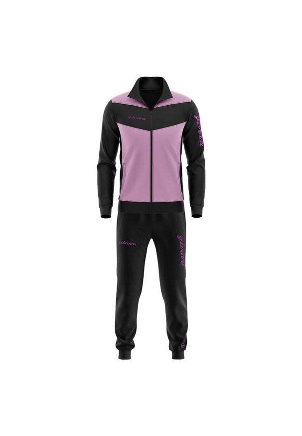 Dres Givova Visa Luxury. Kolor: czarny, różowy, wielokolorowy. Materiał: dresówka. Sport: piłka nożna