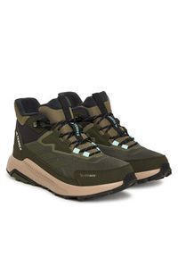 Adidas - adidas Trekkingi Terrex Anylander CLIMAWARM+ JQ9951 Khaki. Kolor: brązowy. Materiał: materiał #3