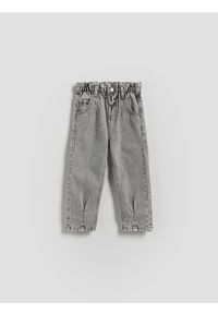 Reserved - Jeansy baggy - jasnoszary. Kolor: szary. Materiał: jeans #1