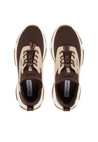 Steve Madden Sneakersy Match-E SM11004643 Khaki. Kolor: brązowy. Materiał: materiał #3