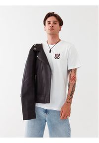 Hugo Komplet 2 t-shirtów 50492550 Biały Regular Fit. Kolor: biały. Materiał: bawełna #7