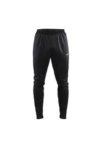 Spodnie treningowe męskie Craft Evolve Slim. Kolor: czarny. Materiał: dresówka. Sport: fitness