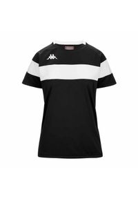 Damski jersey Kappa Dareta. Kolor: czarny, biały, wielokolorowy. Materiał: jersey. Sport: fitness