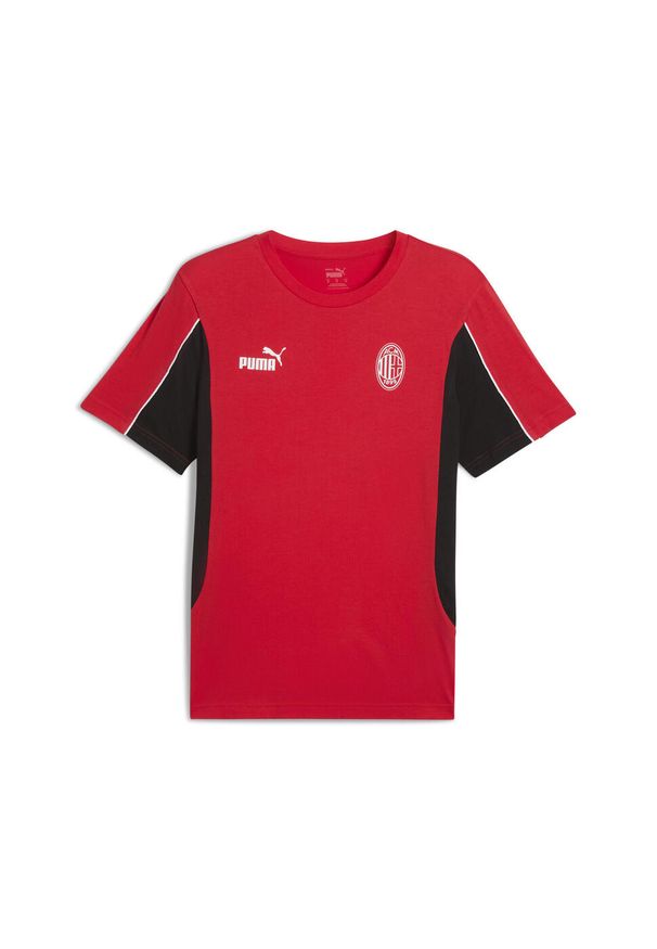 Puma - Koszulka Milan AC Archive 2024/25. Kolor: czerwony, wielokolorowy, czarny. Materiał: guma. Wzór: nadruk