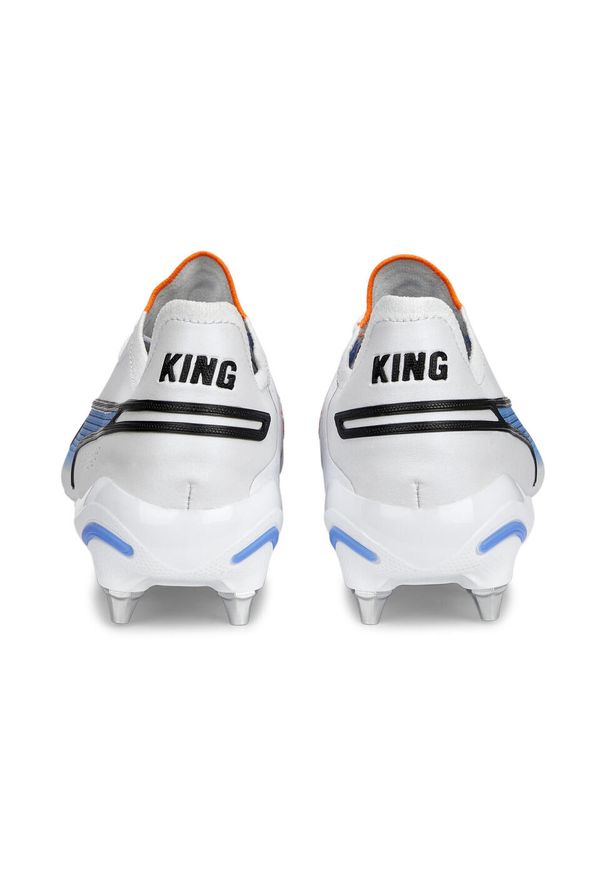 Puma - Buty do piłki nożnej męskie PUMA King Ultimate MXSG. Kolor: wielokolorowy, biały, czarny, pomarańczowy. Sport: piłka nożna