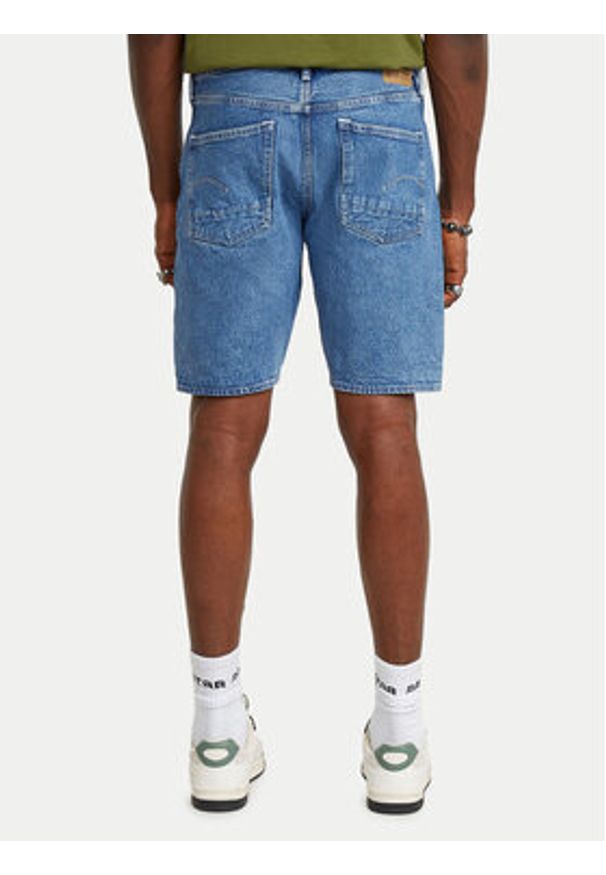 G-Star RAW - G-Star Raw Szorty jeansowe Dakota D24411-D436 Niebieski Slim Fit. Kolor: niebieski. Materiał: jeans