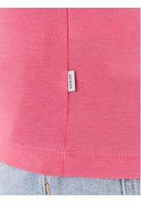 Guess Jeans T-Shirt W4YI03 J1314 Różowy Slim Fit. Kolor: różowy. Materiał: bawełna #5