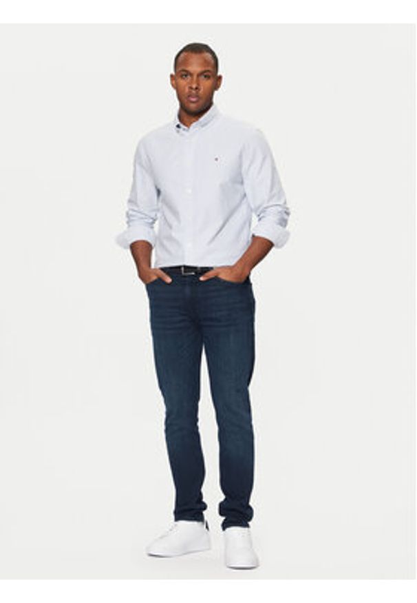 TOMMY HILFIGER - Tommy Hilfiger Jeansy Bleecker MW0MW39042 Niebieski Slim Fit. Kolor: niebieski