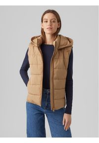 Vero Moda Bezrękawnik 10289835 Brązowy Regular Fit. Kolor: brązowy. Materiał: syntetyk. Długość rękawa: bez rękawów #1