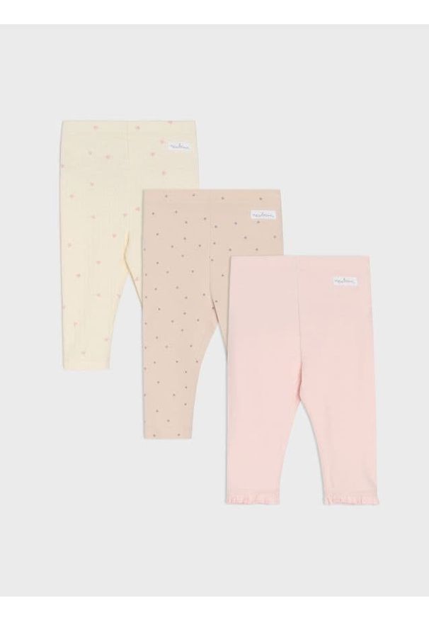 Sinsay - Legginsy 3 pack - różowy. Kolor: różowy