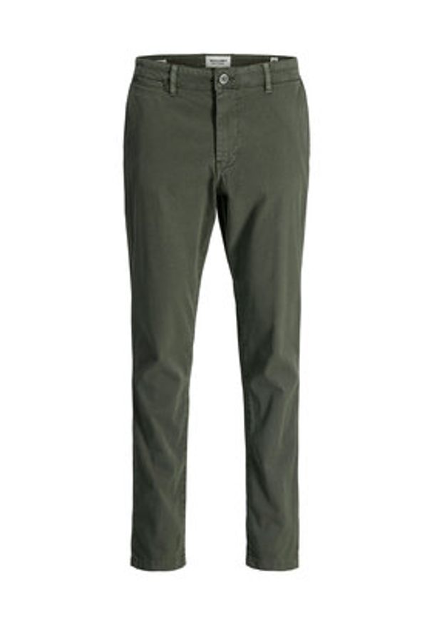 Jack & Jones Chinosy Marco Arthur 12260904 Szary Slim Fit. Kolor: szary. Materiał: bawełna