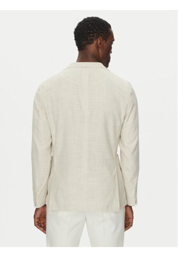 BOSS Marynarka C-Hanry-252 50540742 Écru Slim Fit. Materiał: bawełna