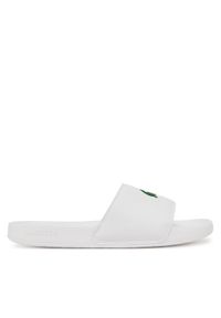 Lacoste Klapki Serve Sliders 7-49CMA0041 Biały. Kolor: biały. Materiał: skóra
