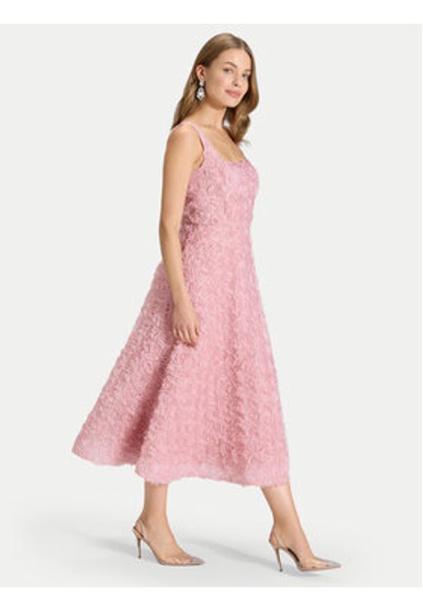 Swing Sukienka koktajlowa 5AK09100 Różowy Regular Fit. Kolor: różowy. Materiał: syntetyk. Styl: wizytowy