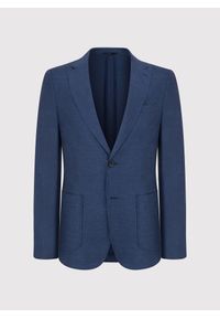 Pako Lorente - PAKO LORENTE – Granatowa marynarka z lnu. Kolor: niebieski. Materiał: len. Sezon: wiosna #2